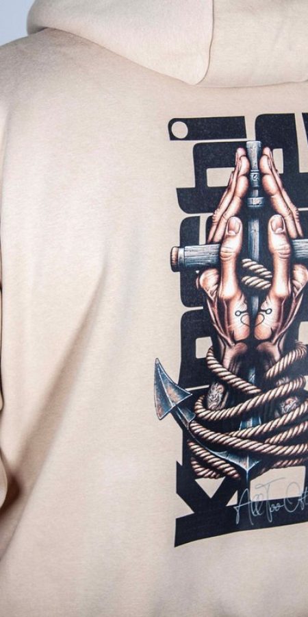 Hands Of Hope Hoody - Stone
