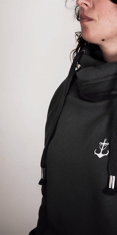 Kenshi Crossneck Hoody - Black