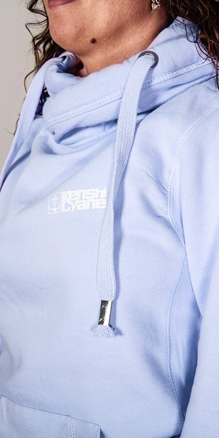 Kenshi Crossneck Hoody - Baby Blue